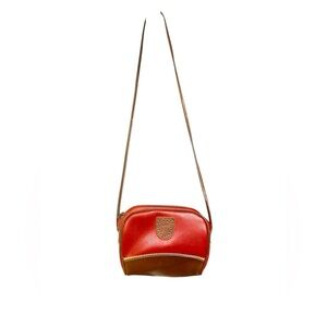 ESPRIT vintage Red and Brown Crossbody Bag